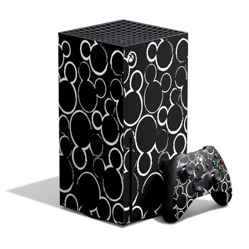Disney Mickey Mouse Logo Pattern Xbox Series X Bundle Skin